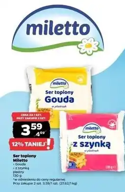 Netto Ser topiony z szynką Miletto oferta