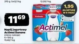 Netto Jogurt truskawka Danone Actimel oferta