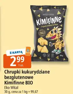 E.Leclerc Chrupki kukurydziane bezglutenowe Kimiffinne BIO Eko Vital oferta