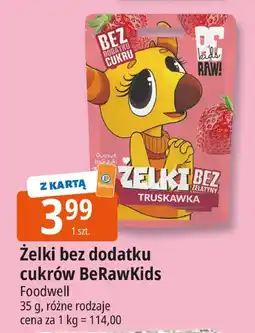 E.Leclerc Żelki bez dodatku cukrów BeRawKids Foodwell oferta