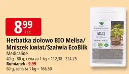 E.Leclerc Herbata ziołowa BIO Melisa/Mniszek kwiat/Szałwia EcoBlik Medicaline oferta