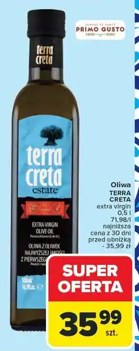 Carrefour Oliwa z oliwek Terra Creta extra virgin oferta
