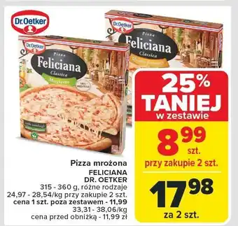 Carrefour Pizza mrożona Feliciana Dr. Oetker oferta