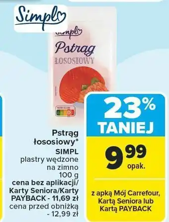 Carrefour Pstrąg łososiowy Simpl oferta