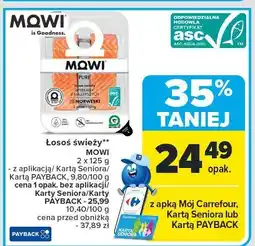 Carrefour Market Łosoś świeży Mowi oferta
