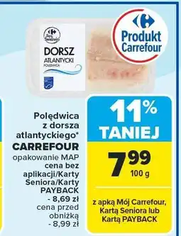 Carrefour Polędwica z dorsza atlantyckiego Carrefour oferta
