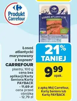 Carrefour Market Łosoś atlantycki marynowany z koprem Carrefour oferta