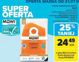 Carrefour Market Łosoś wędzony na zimno Mowi oferta