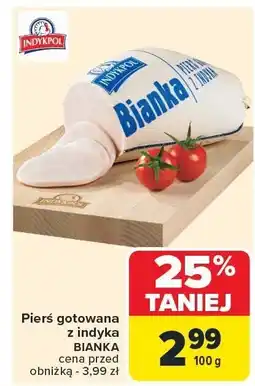 Carrefour Pierś gotowana z indyka Indykpol oferta