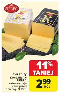 Carrefour Market Ser żółty Kasztelan Sierpc oferta