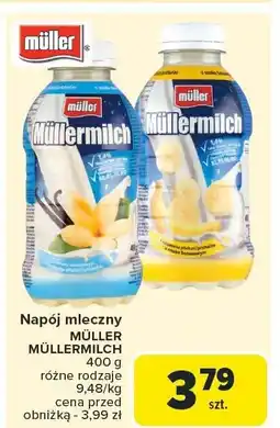 Carrefour Napój mleczny Mullermilch różne rodzaje oferta