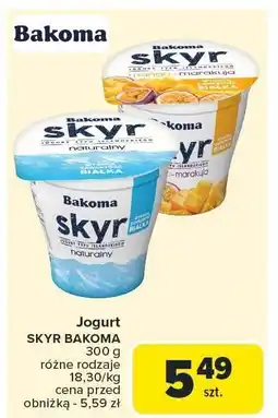Carrefour Market Jogurt Skyr Bakoma różne rodzaje oferta