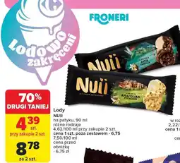 Carrefour Lody Nuii na patyku różne rodzaje Froneri oferta
