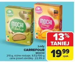 Carrefour Lody Carrefour Mochi różne rodzaje Carrefour Sensation oferta