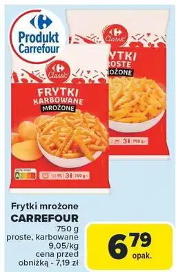 Carrefour Frytki mrożone Carrefour proste oferta