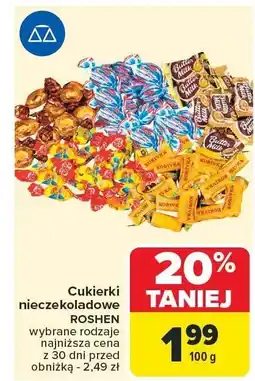 Carrefour Cukierki nieczekoladowe Roshen oferta