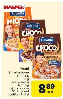 Carrefour Płatki śniadaniowe LUBELLA różne smaki oferta