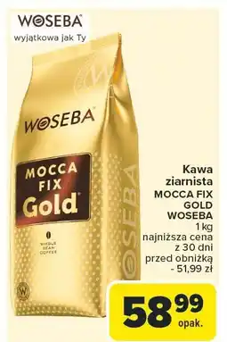 Carrefour Kawa ziarnista WOSEBA MOCCA FIX GOLD 1kg oferta