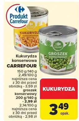 Carrefour Kukurydza konserwowa CARREFOUR oferta