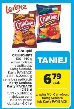 Carrefour Chrupki CRUNCHIPS różne rodzaje oferta