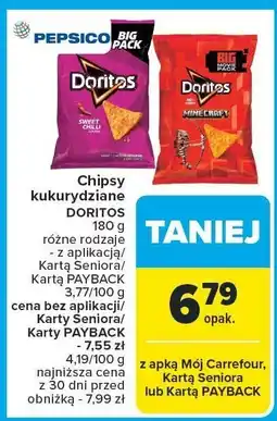 Carrefour Market Chipsy kukurydziane DORITOS różne rodzaje oferta