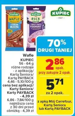 Carrefour Wafel KUPIEC różne rodzaje oferta