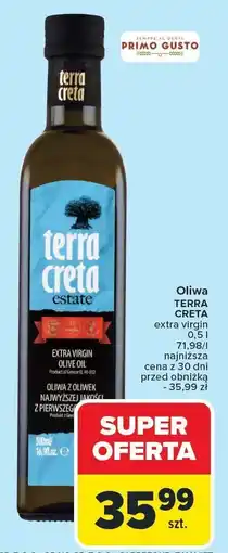 Carrefour Oliwa Terra Creta extra virgin oferta