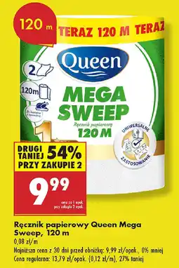 Biedronka Ręcznik papierowy Queen Mega Sweep oferta