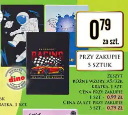 Dino Zeszyt a5 32 kartki kratka oferta