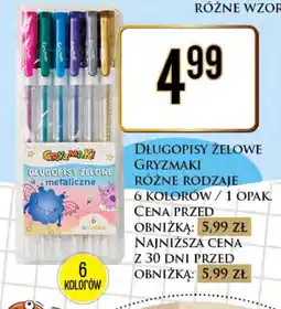 Dino Długopisy żelowe metaliczne Gryzmaki oferta