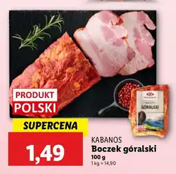 Lidl Kabanos boczek góralski Lidl oferta