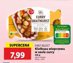 Lidl Kiełbasa wieprzowa w sosie curry CHEF SELECT oferta