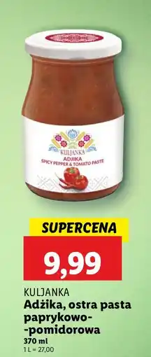 Lidl Pasta Kuljanka Adżika ostra paprykowa-pomidorowa oferta