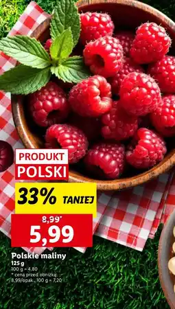 Lidl Maliny polskie Ryneczek Lidla oferta
