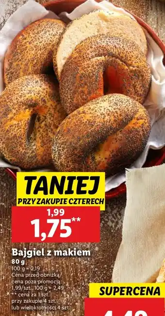 Lidl Bajgiel z makiem Lidl oferta