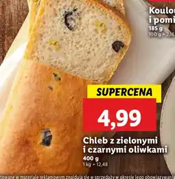 Lidl Chleb z zielonymi i czarnymi oliwkami Lidl oferta