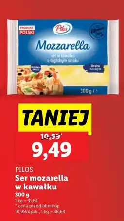 Lidl Ser mozzarella w kawałku Pilos oferta