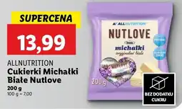 Lidl Cukierki Allnutrition Michałki Białe Nutlove oferta