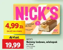 Lidl Batony Nick's lodowe oferta