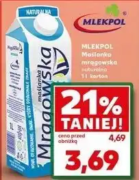 Kaufland Maślanka naturalna Mrągowska oferta