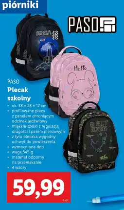 Lidl PASO Plecak szkolny oferta