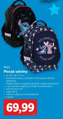 Lidl PASO Plecak szkolny oferta