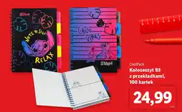 Lidl CoolPack Kołozeszyt B5 z przekładkami oferta