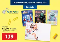 Lidl BENIAMIN Zeszyt A5 oferta