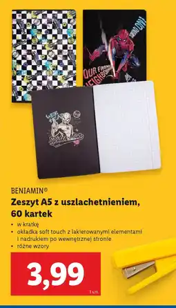 Lidl ΒΕΝΙΑΜΙΝ Zeszyt A5 z uszlachetnieniem oferta