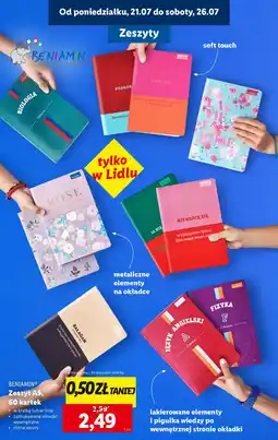 Lidl ΒΕΝΙΑΜΙΝΟ Zeszyt A5 oferta