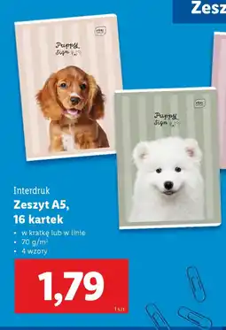 Lidl Interdruk Zeszyt A5 oferta