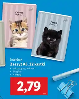 Lidl Interdruk Zeszyt A5 oferta