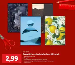 Lidl TOP2000 Zeszyt A5 z uszlachetnieniem oferta