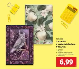 Lidl TOP 2000 Zeszyt A4 z uszlachetnieniem oferta
